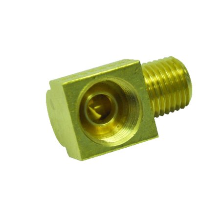 JMF Company 1/2 in. Flare X 3/8 in. D MPT Yellow Brass Inverted Elbow 4367819